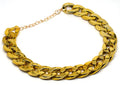 Geometric dog collar ornament with twisted chain buckle in gold, rose gold, and white colours.