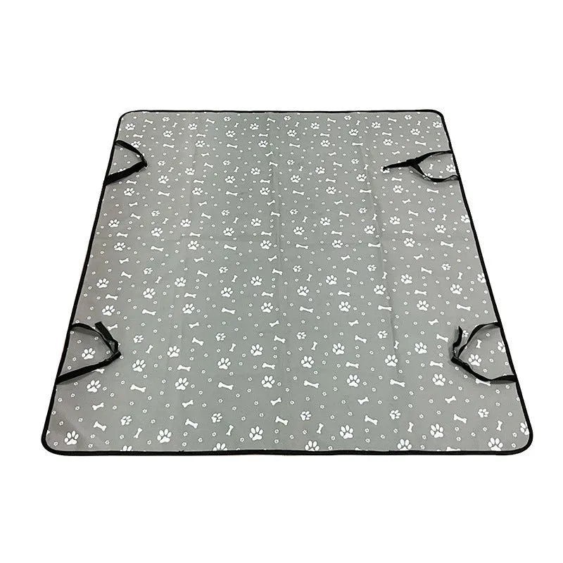 Cloth waterproof car pet mat for rear seats in various dog print and solid colours
