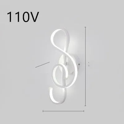 Nordic minimalist LED wall lamp with silicone shade for bedside use, black finish