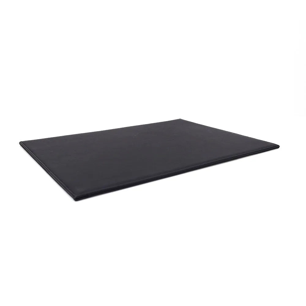 Soft PVC heat-insulating anti-radiation pad for laptops in black, blue, green, and black gold colours.
