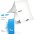 White A4 thermal paper for portable thermal printers with quick-drying three-proof properties