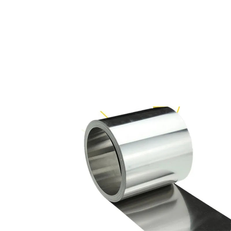 304 stainless steel strip with leather, one metre long, for automotive use.