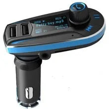 BT618C vehicle Bluetooth FM transmitter car MP3 player with LCD screen and USB charging port