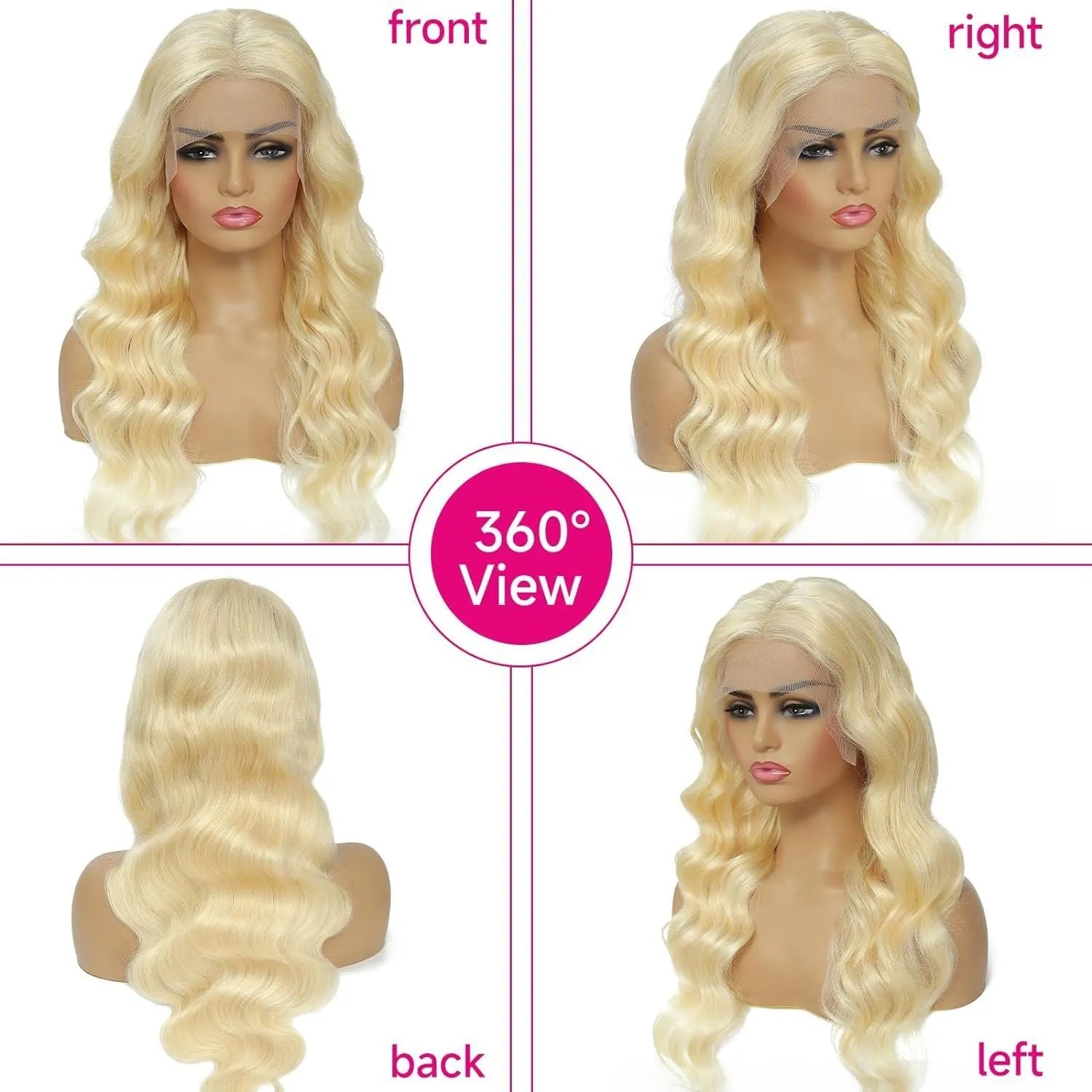 Women's synthetic lace front wig with medium-long curly style in M1 539 613 colour