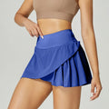 Women's solid colour quick-drying nylon sports shorts for running and fitness.