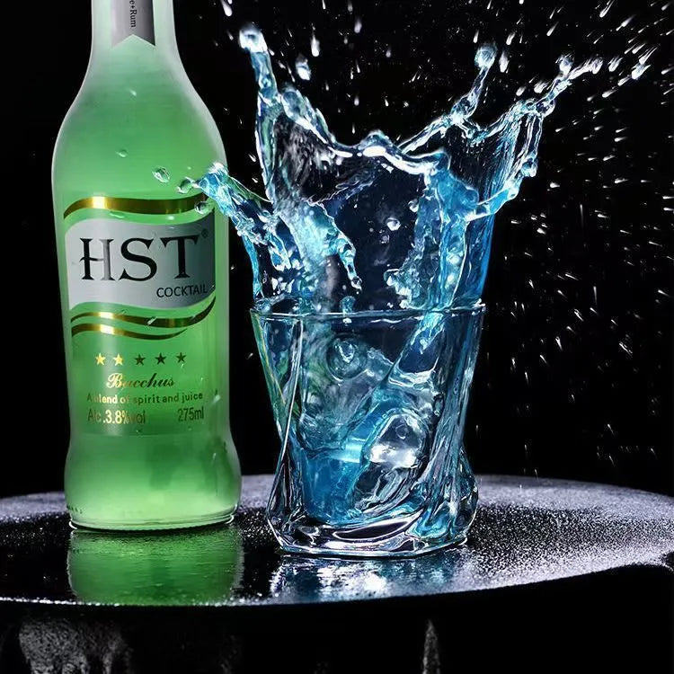 High-grade transparent 150ml swing whisky glass on table