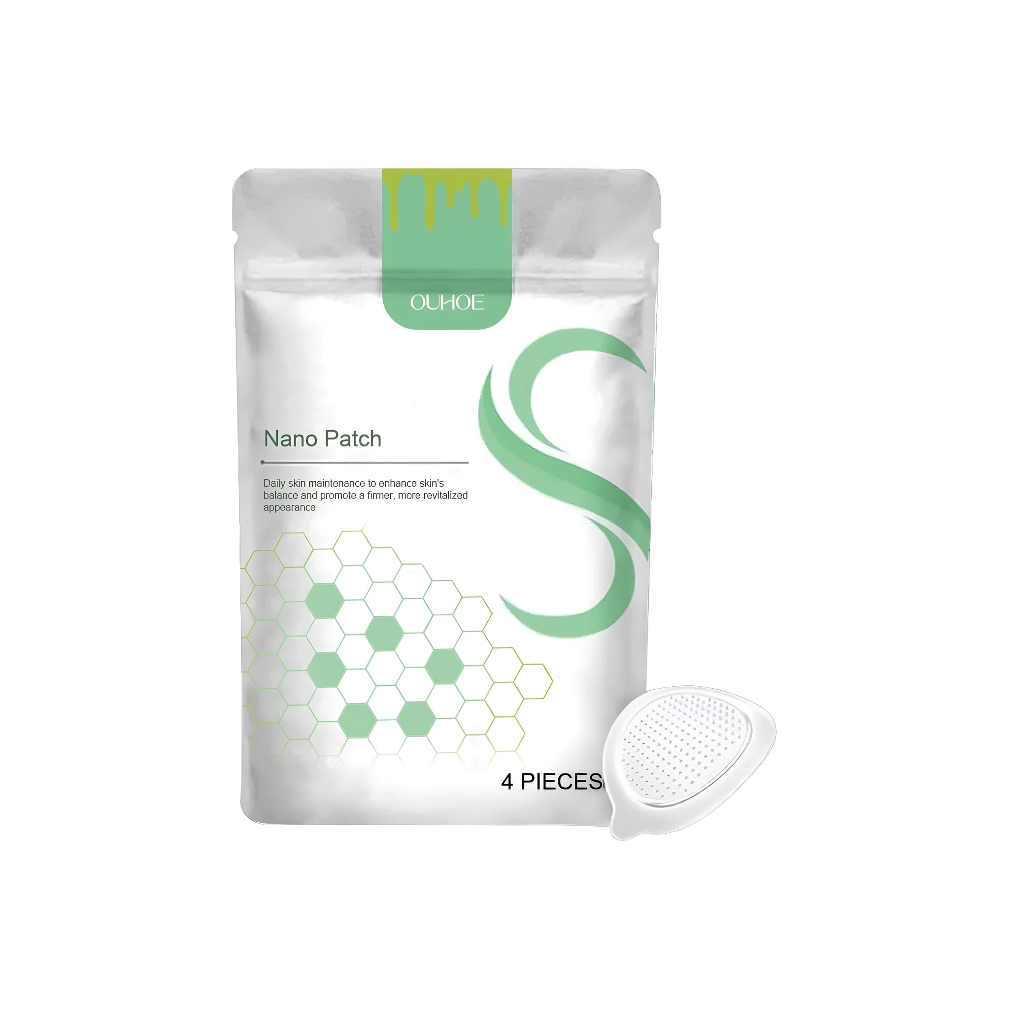 Pack of four Micro Needle Body Shaping Care Patches for topical application.
