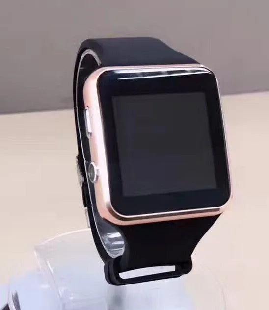Smart watch with 1.54 inch touchscreen display and silicone strap in multiple colour options
