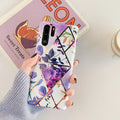 Flower phone case back cover TPU PC lattice floral design for Mate30 five colours