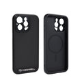 Black slim phone case compatible with iPhone 13 14 15 Pro and Pro Max models