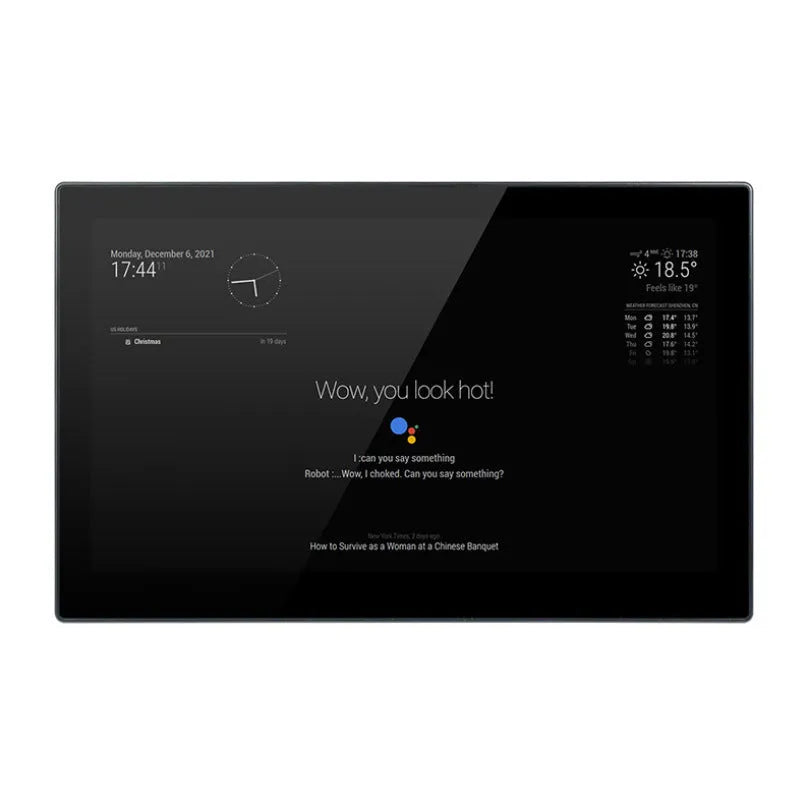 13.3-inch integrated computer touch display with CM4 controller for voice assistant projects