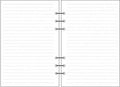 A5 6-hole loose-leaf refill with blank dot matrix horizontal line and square grid layouts on Daolin paper