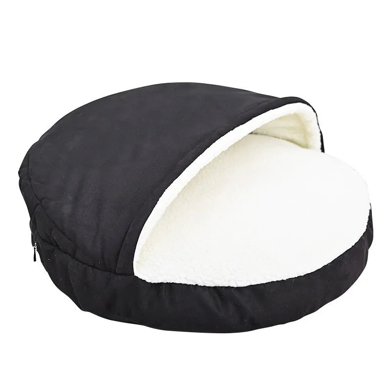 Brown and grey removable washable cloth dog kennel in S and M size options