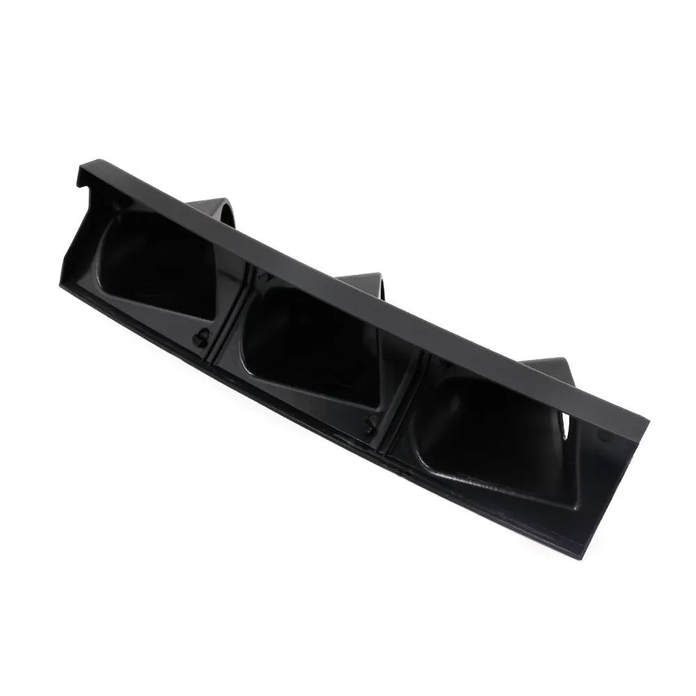 Black ABS car gauge mount for right-hand drive vehicles with 52mm universal instrument opening