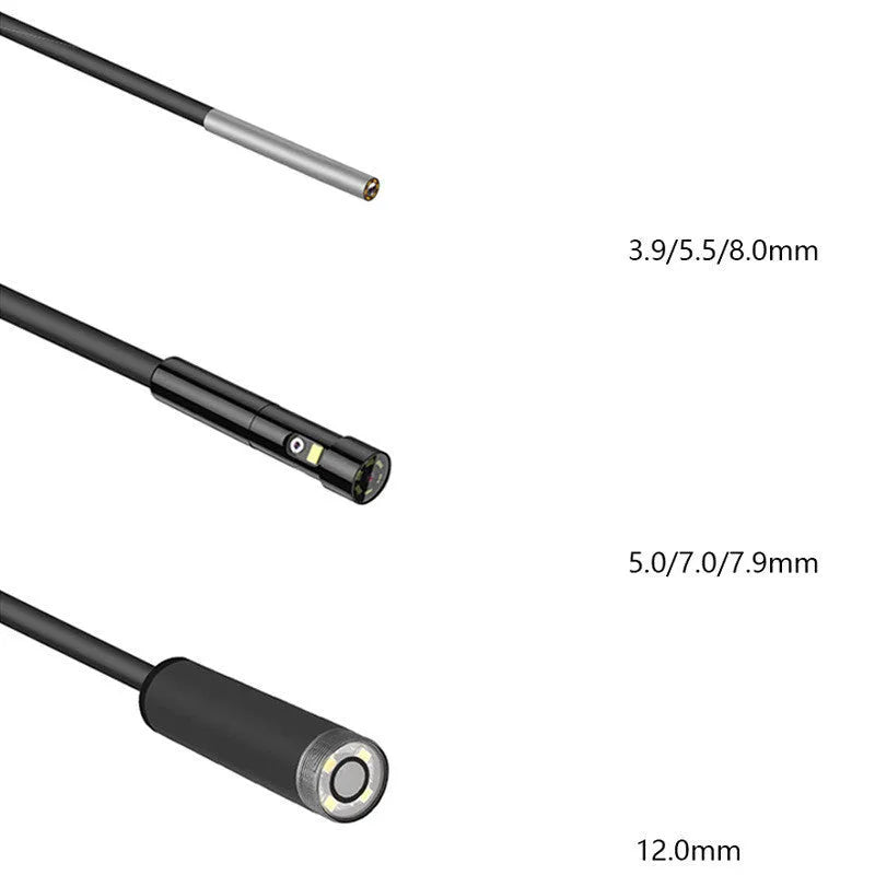 Portable industrial endoscope with 4.5-inch screen and 1-metre probe for automotive pipeline inspection