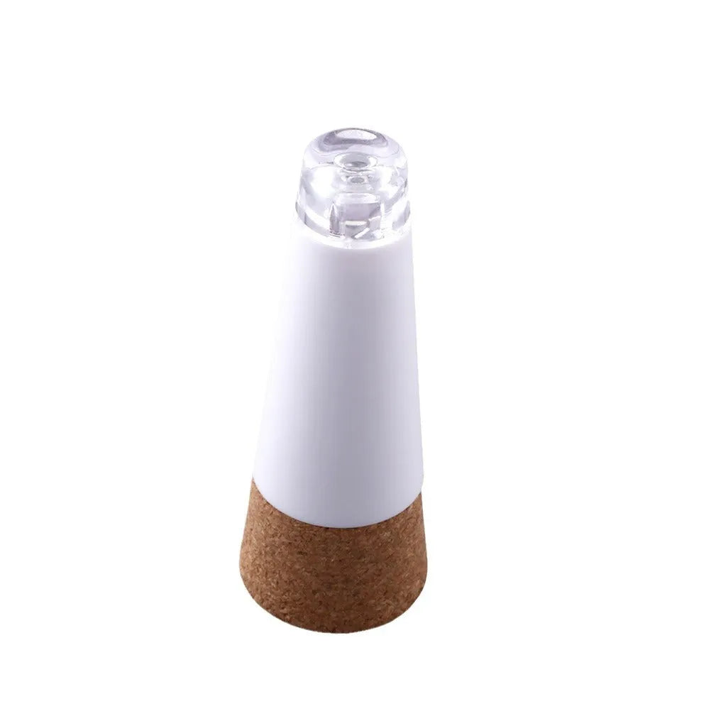 LED rechargeable luminous bottle cap cork light for holiday decoration with plastic shell