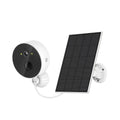 Solar-powered outdoor security camera with solar panel and 1080P resolution