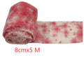 Roll of Halloween bloody red polyester gauze bandage with horror style for costume use