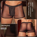 Men's ultra-thin breathable boxer briefs in black and white free size options