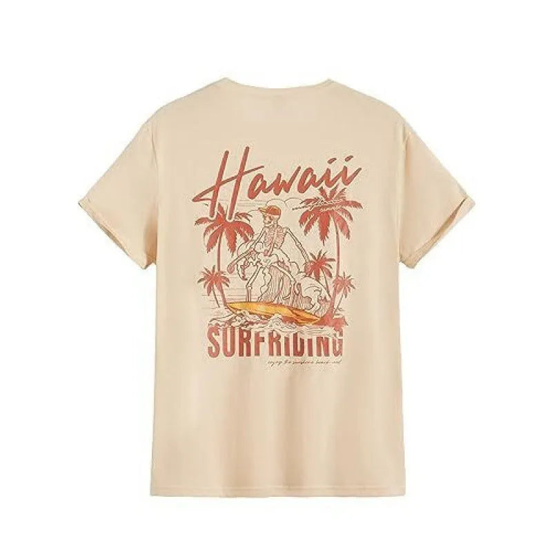 Printed men's street style short-sleeved sports t-shirt with digital pattern on polyester fabric