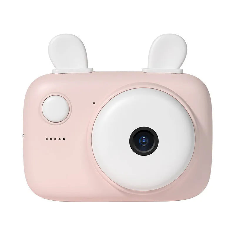 A2 kids digital camera in macaron colours with dual lenses, 2.4-inch screen, and included lanyard.
