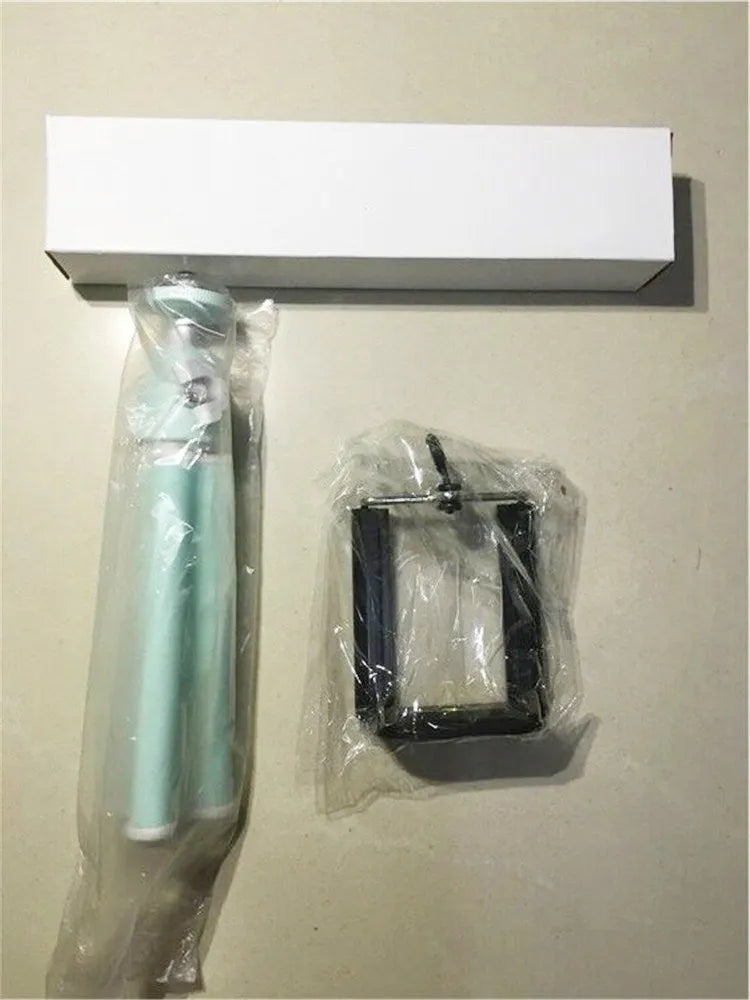 Desktop phone holder with two-section adjustable bracket in black and silver colour options