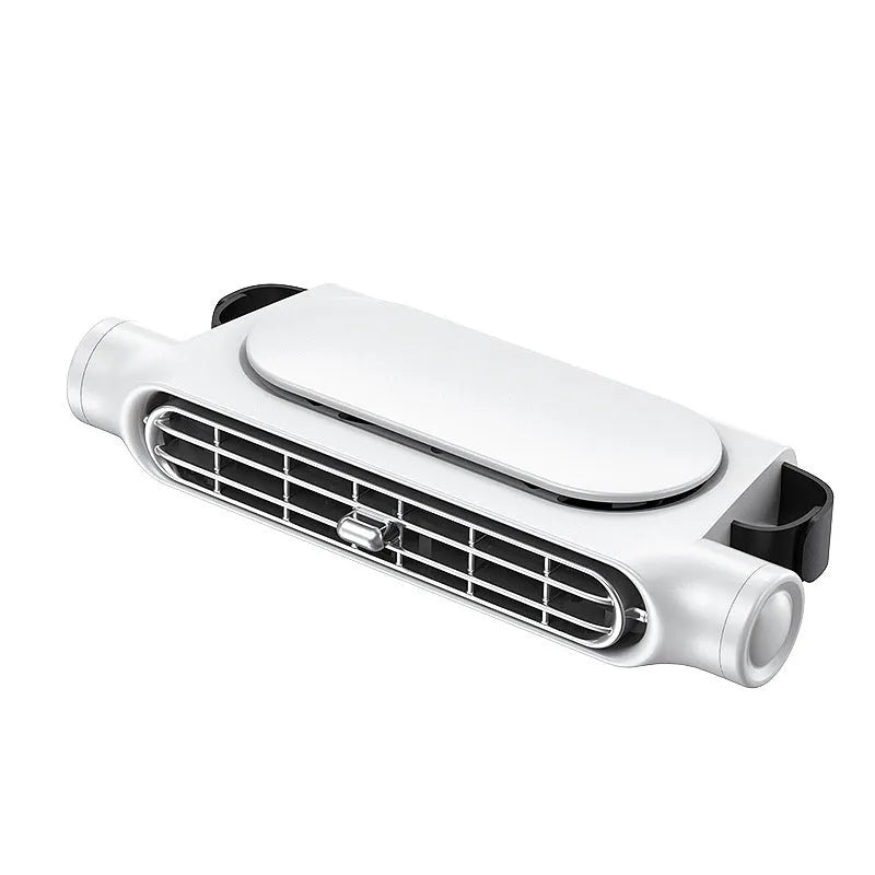 USB plug-in car seat fan with brushless motor and three-speed button control