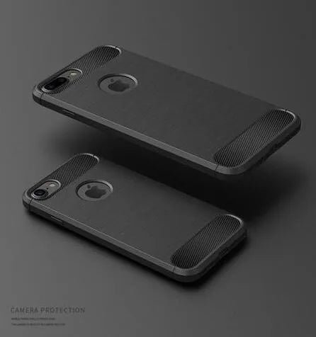 Shock proof TPU phone case back cover in solid colour for iPhone models