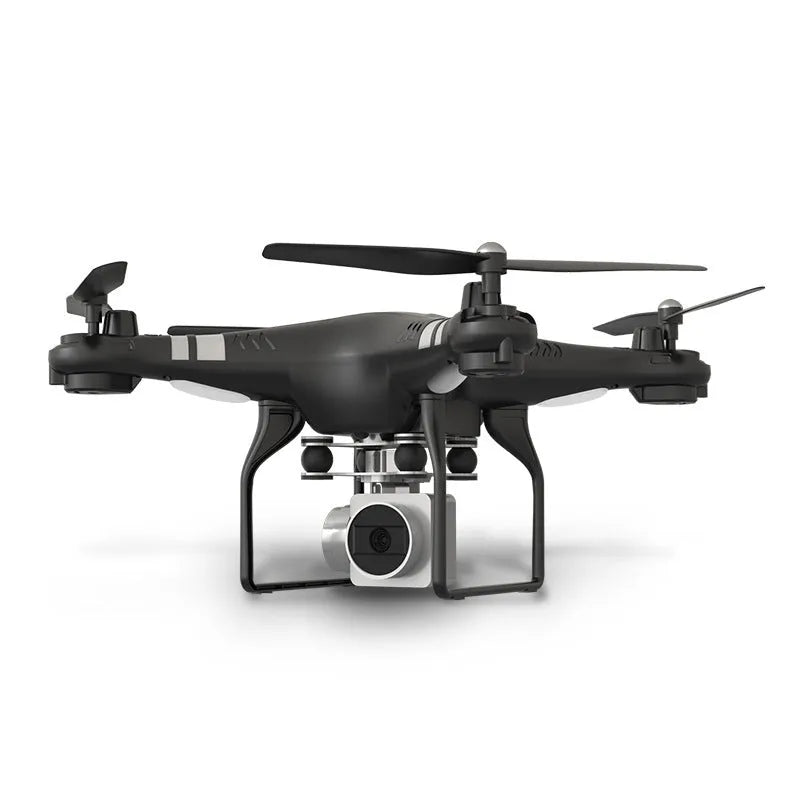Alloy HD aerial photography drone in black, red, or white colours with remote control handle