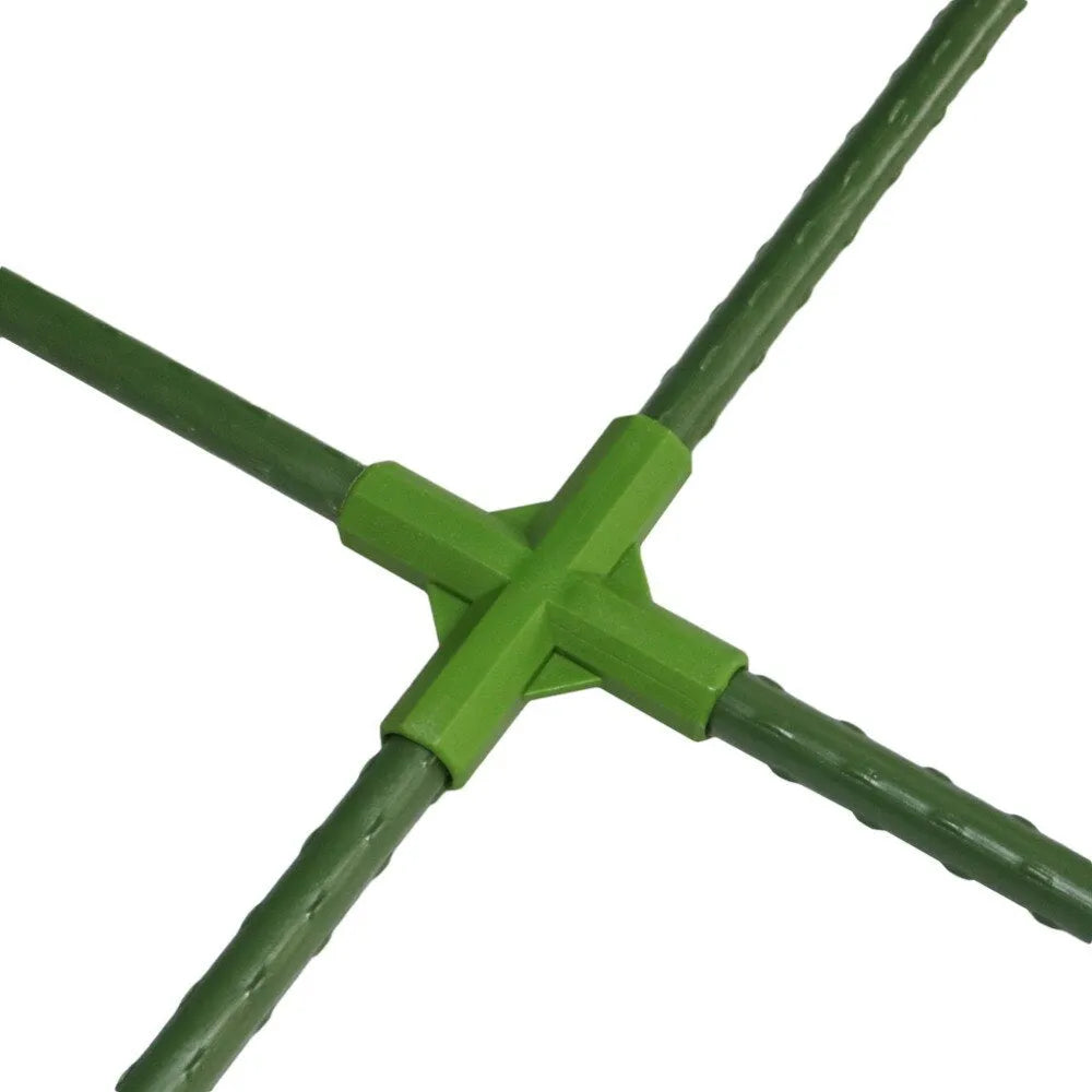 PP plastic 3-way and 4-way plant support connectors for 11mm garden stakes