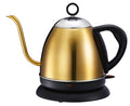 Stainless steel automatic kettle with touch controls in gold colour option