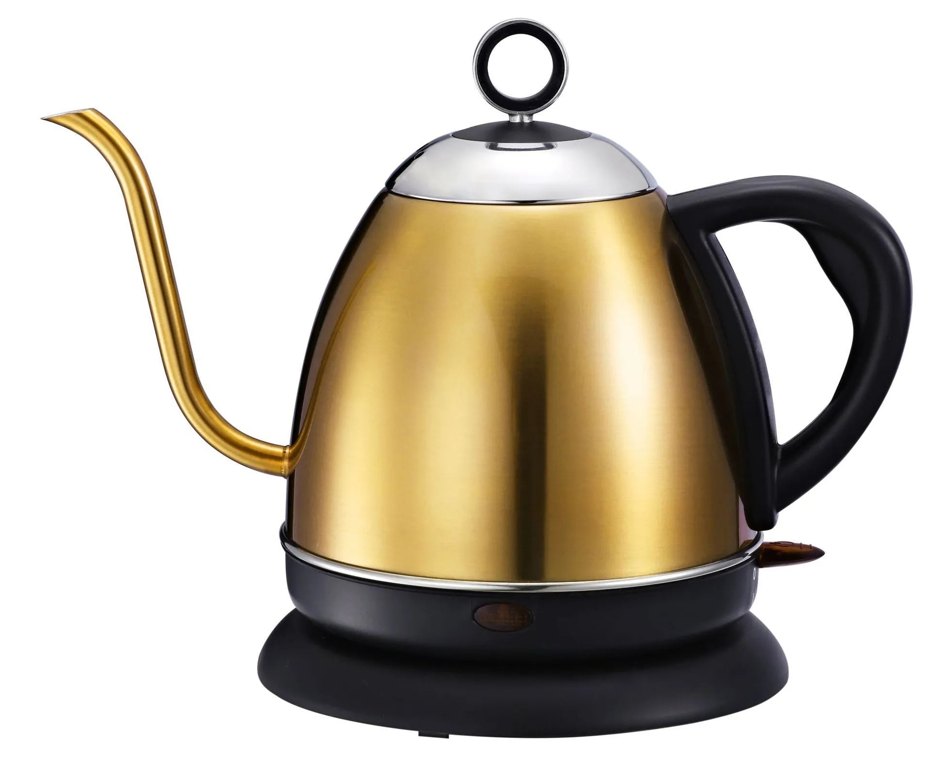 Stainless steel automatic kettle with touch controls in gold colour option