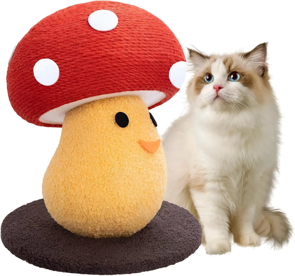 Round foldable cat scratching board with accordion design showing corrugated cardboard surface