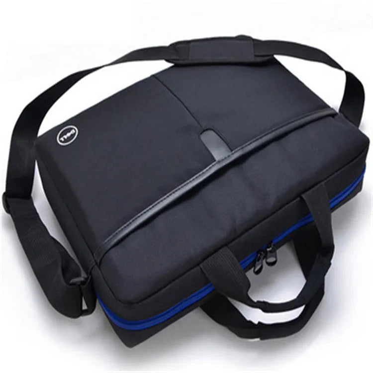 Waterproof nylon shoulder handbag for 14-15.6 inch PC laptop, compact 40mm x 330mm x 80mm