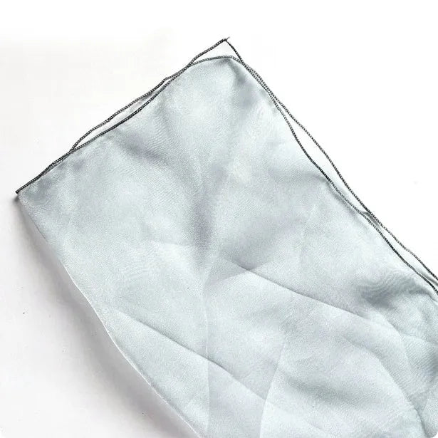 Two pieces of 60x60 cm silk bouquet wrapping fabric in blue, placed on a flat surface