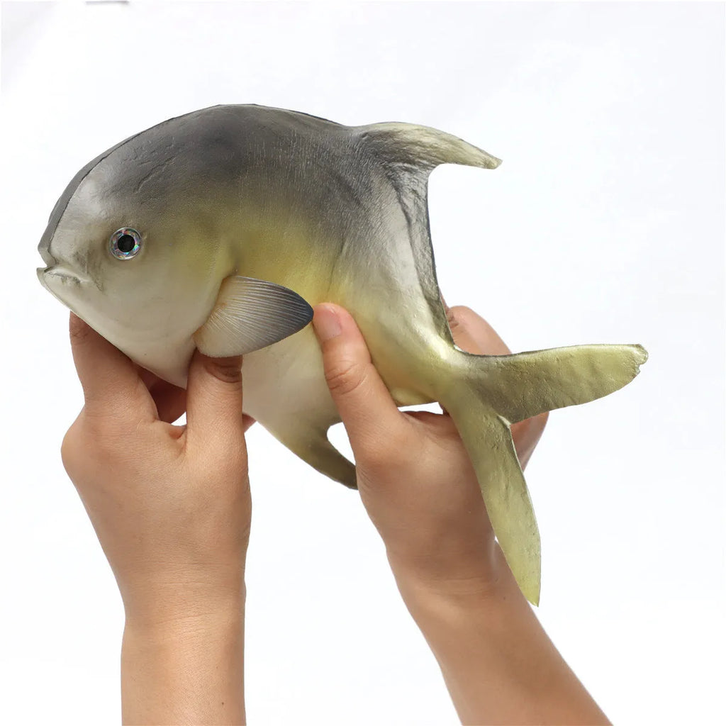 PU simulated fish ocean animal model toys showing yellow-fin tuna and small tuna detailed ornaments