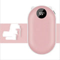 Compact rechargeable hand warmer with integrated 5200mAh USB power bank in various colour options