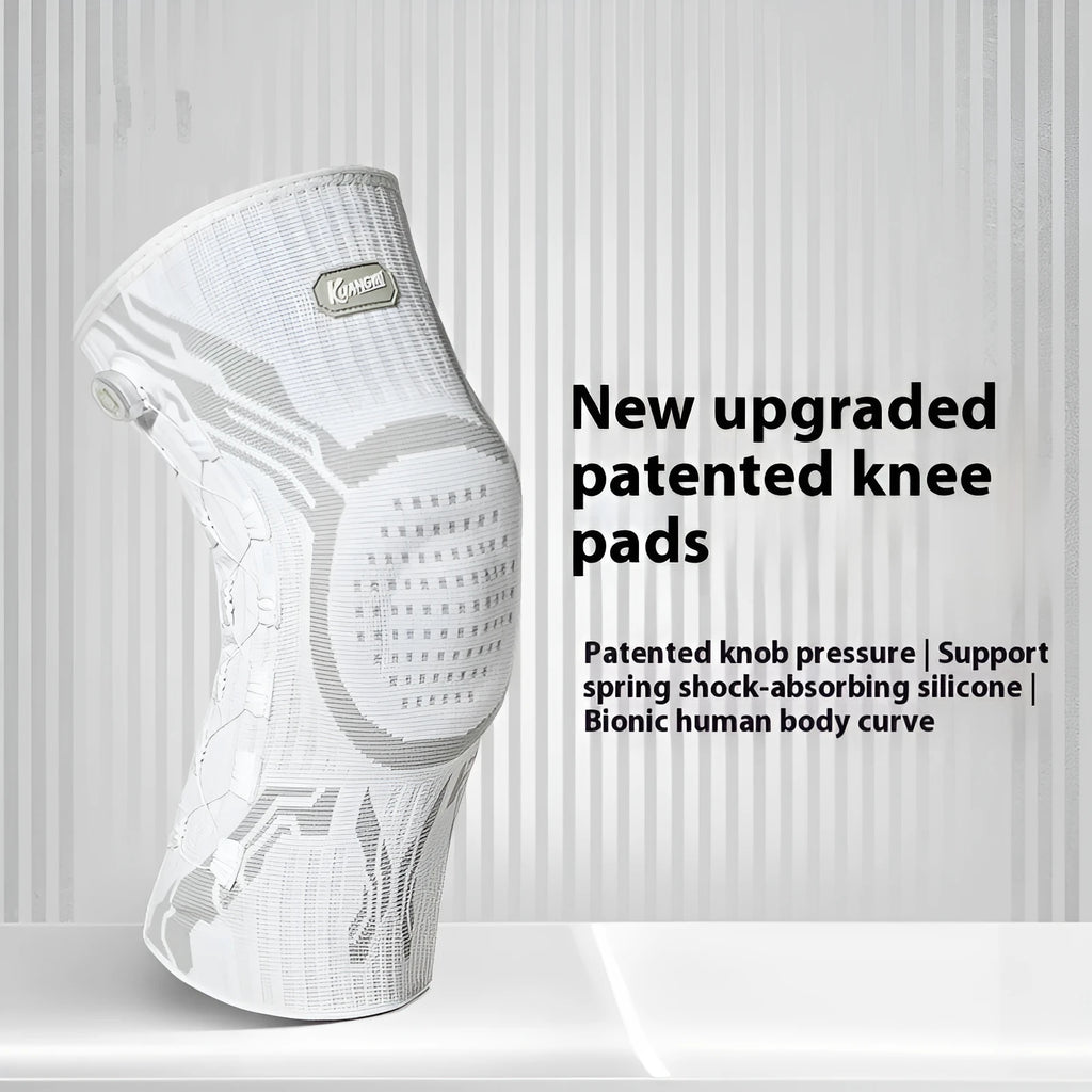 Gray white professional sports kneecap for adults for basketball running football badminton knee protection
