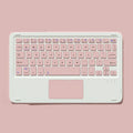 Bluetooth wireless keyboard and mouse set with touch keyboard and rechargeable mouse