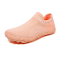Non-slip quick-drying wading shoes with lycra upper and rubber sole in black, side view