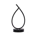 Water drop black warm light table lamp 30cm height on bedside table