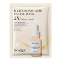 Single use sheet mask pack for face with collagen hyaluronic acid gel formula