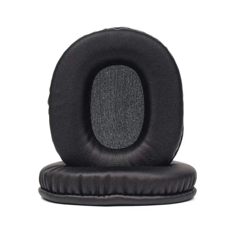 Black soft PU leather headphone covers for Sony MDR-1R headphones with soft inner padding