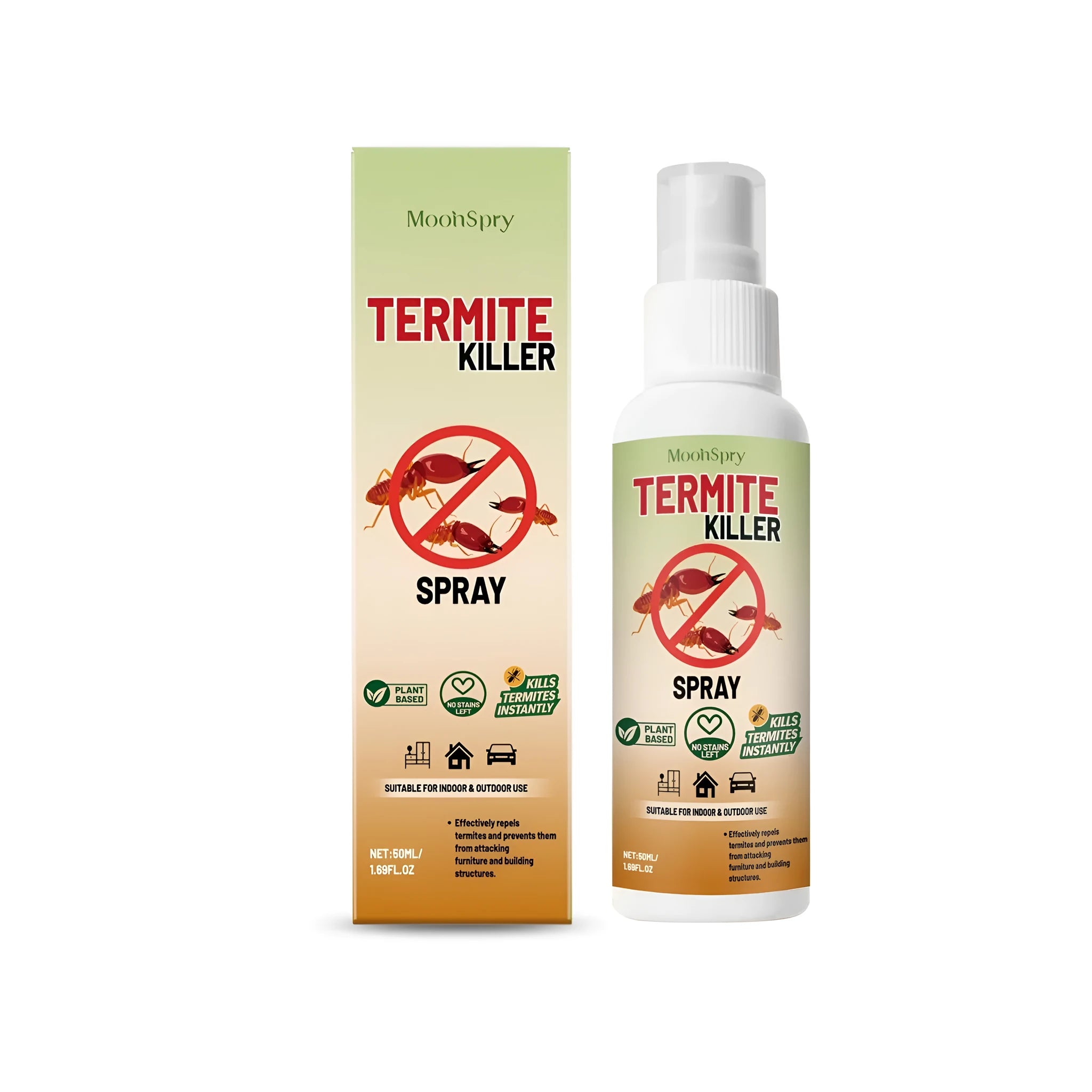 50ml termite killer spray bottle with ant control insecticide formula