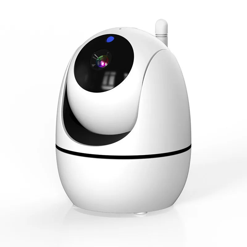 HD wireless baby monitor white with 5.0-inch 720p LCD screen, cry detection, and 3500mAh battery