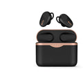 Wireless Bluetooth headset with ANC, black, featuring bilateral stereo and Type-C charging stand