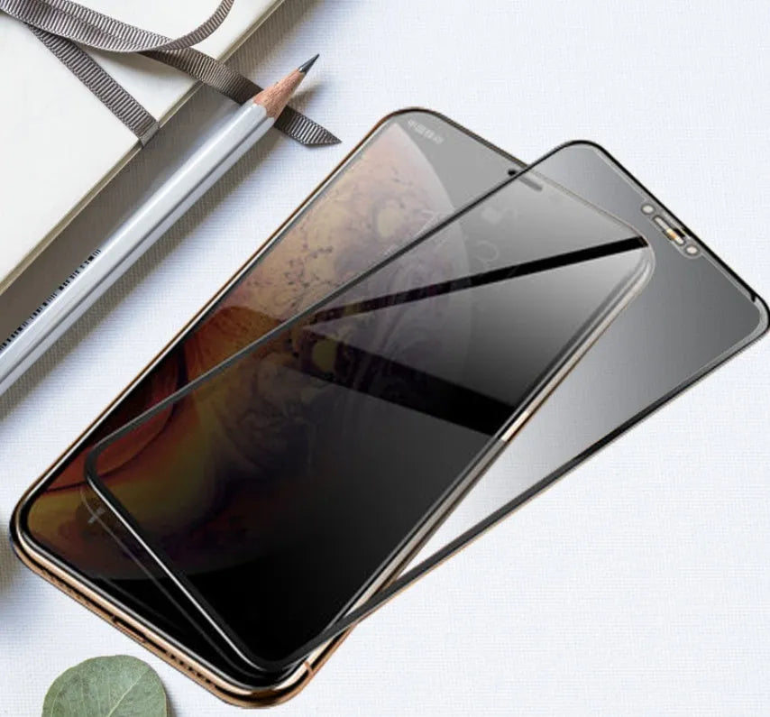 Samsung full coverage anti-seeking tempered glass screen protector for S10, S9, S8, Note9, Note8 front film Surface colour