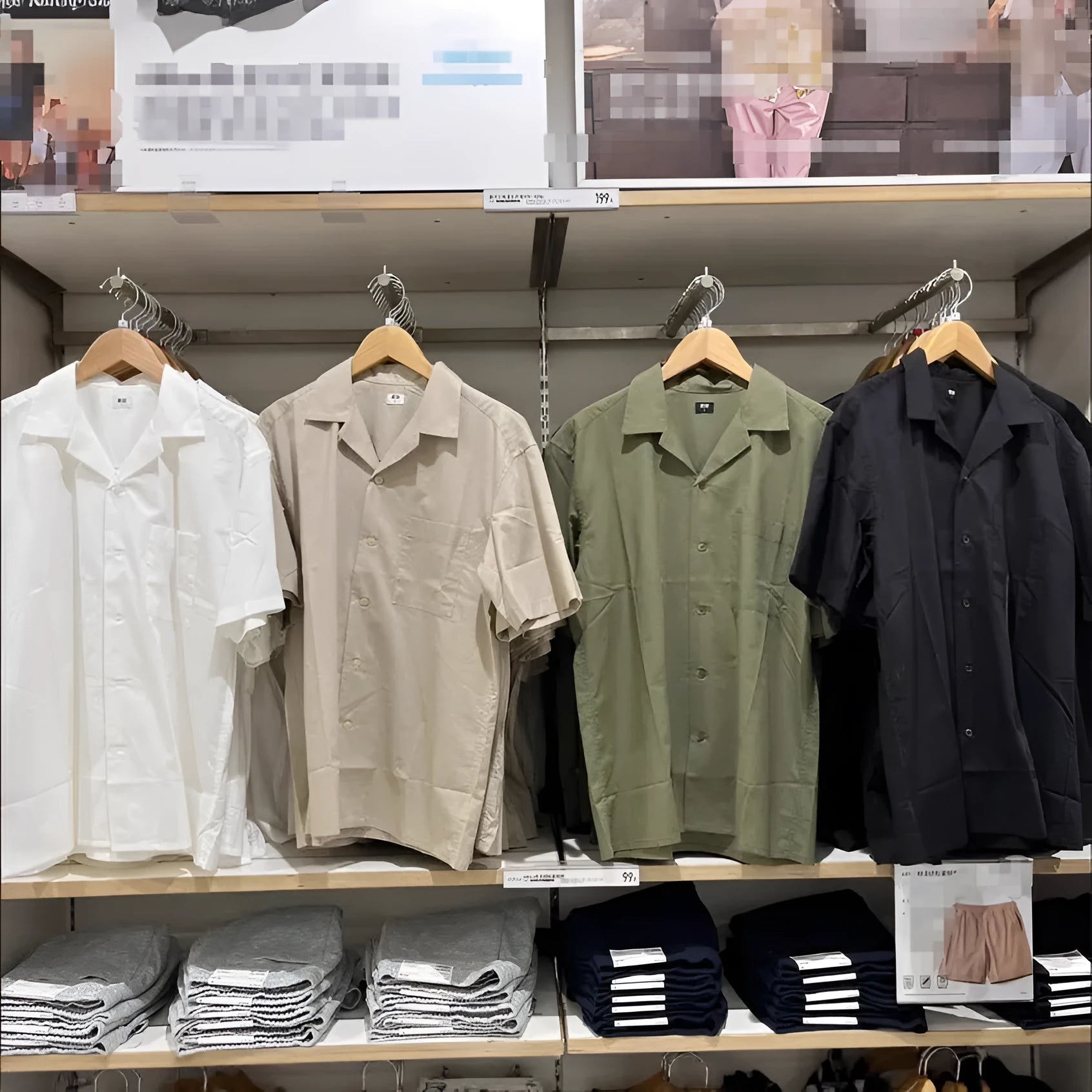 Men's modal cotton blended open collar casual cardigan shirt in beige with regular sleeves and collar detail