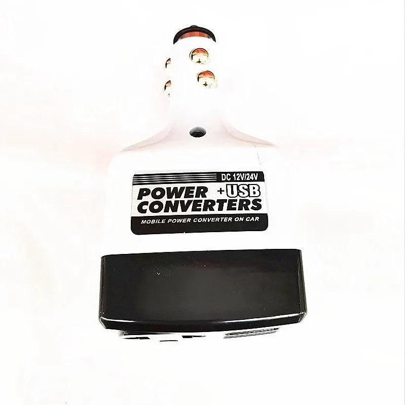 Car cigarette lighter USB power supply with wireless charging pad model 011C