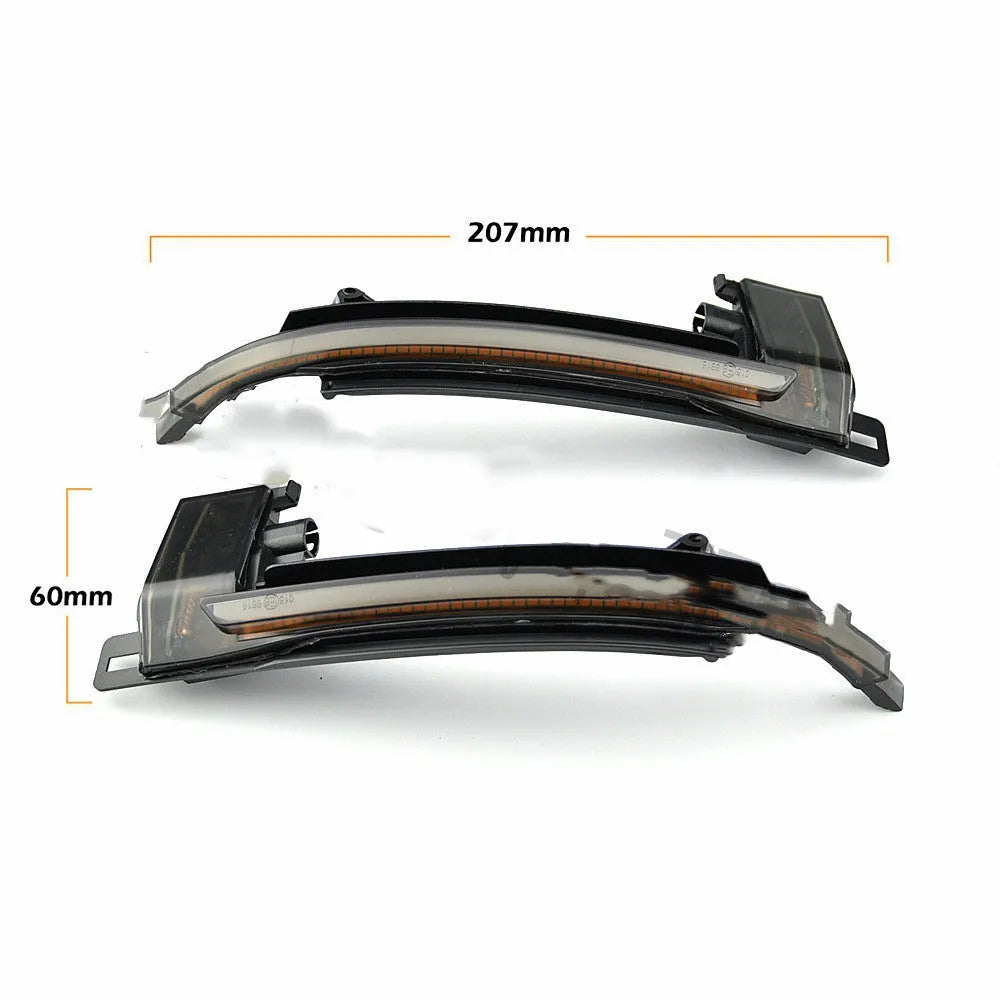 Dynamic LED mirror turn signal indicator light for B8 B8.5 models blackened lens